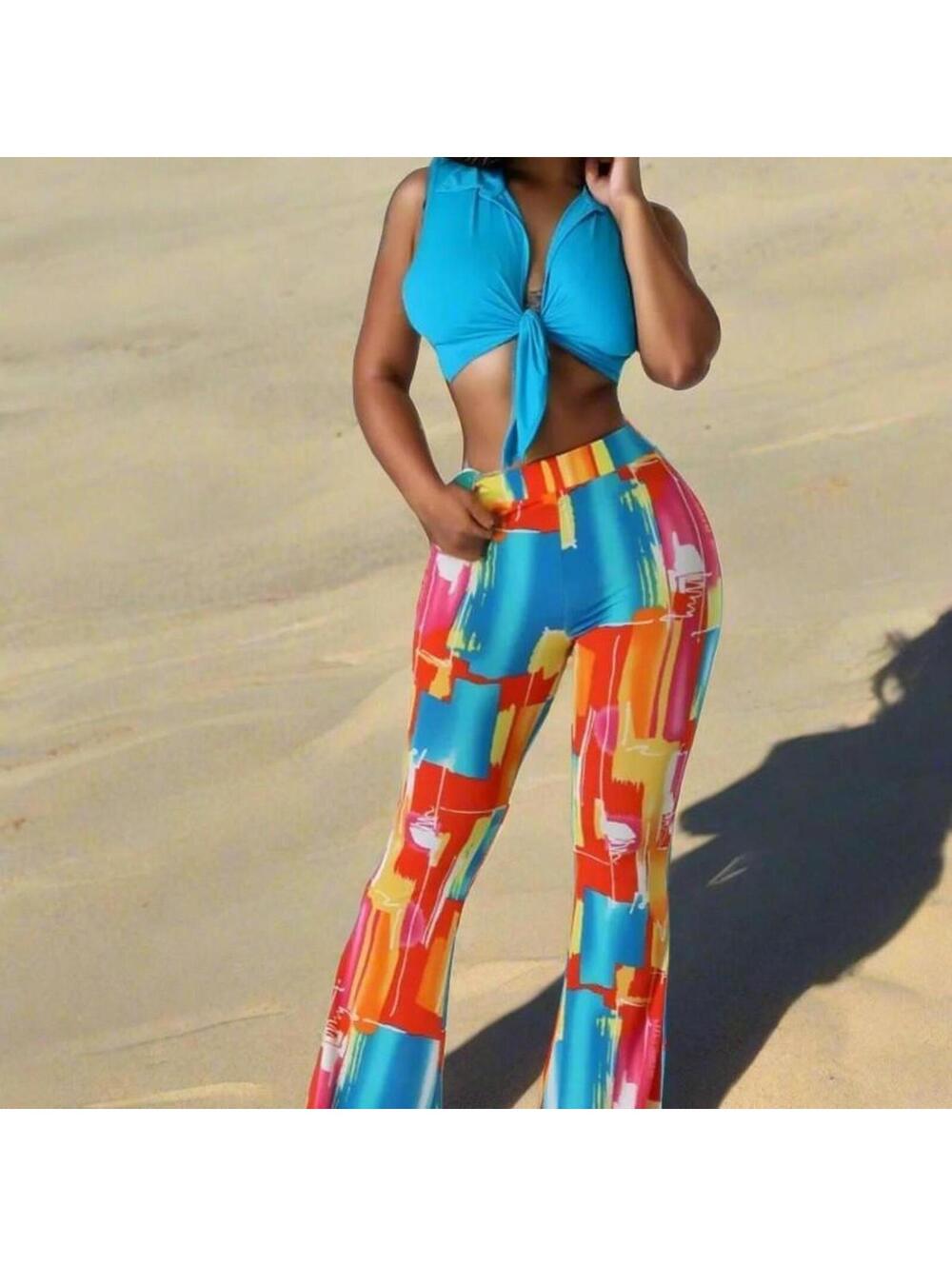 Chic colorful Two-Piece Set